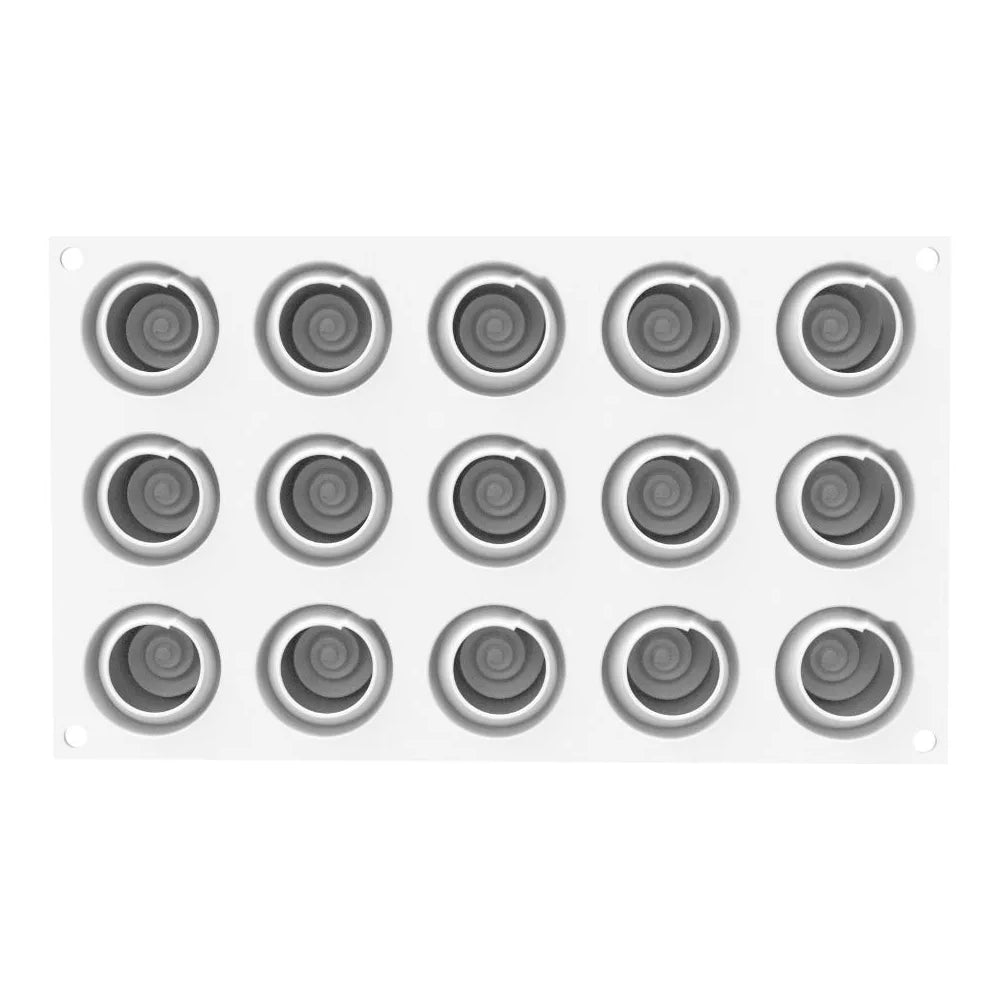 Silikomart GIVRE 30 Silicone Mold, 15 Cavities