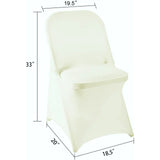 Spandex Stretchable Folding Chair Covers for Party Wedding Linens Decorations Dining Ceremony Reception Supplies
