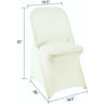 Spandex Stretchable Folding Chair Covers for Party Wedding Linens Decorations Dining Ceremony Reception Supplies