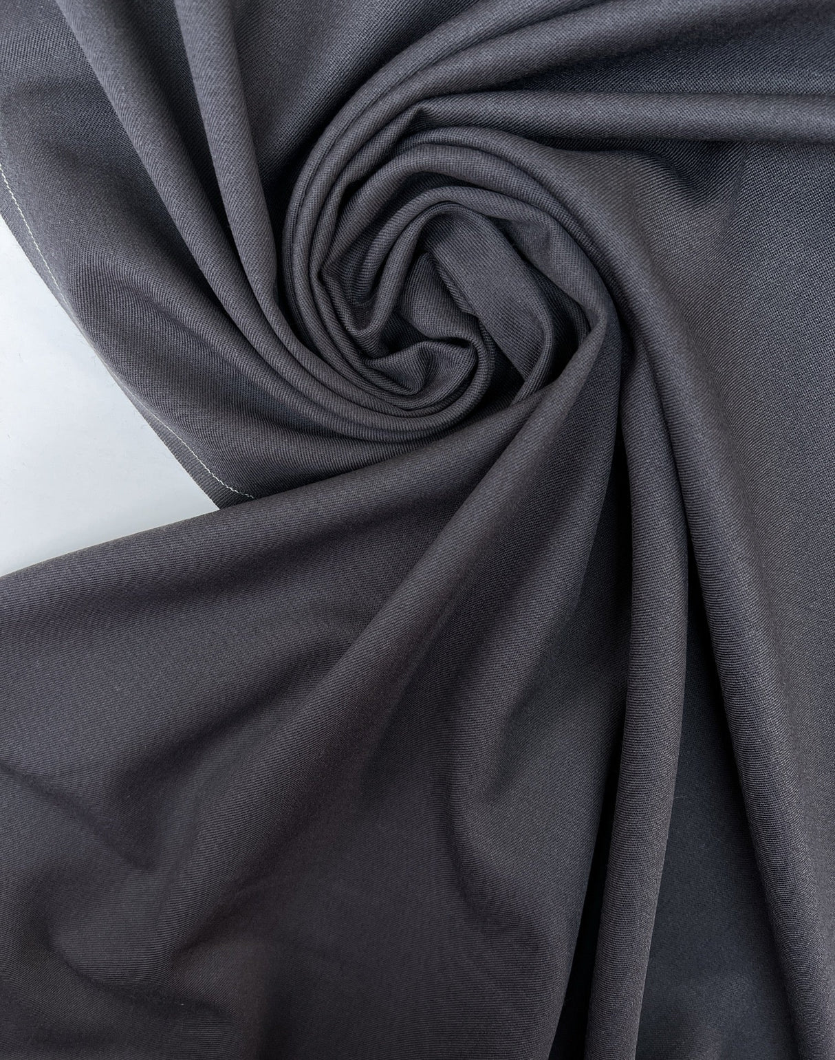 Italian Gray Wool Twill