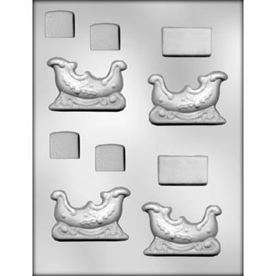 3D Sleigh Chocolate Mold