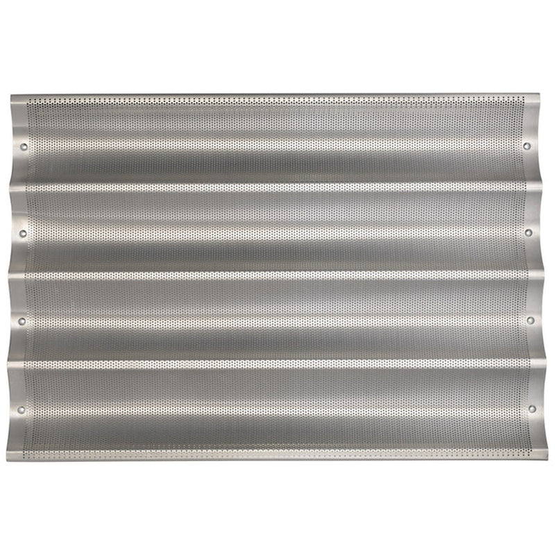 Winco 4 Channel Perforated Non Stick Baguette Pan