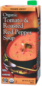 Trader Joe's Organic Tomato & Roasted Red Pepper Soup 32 fl oz