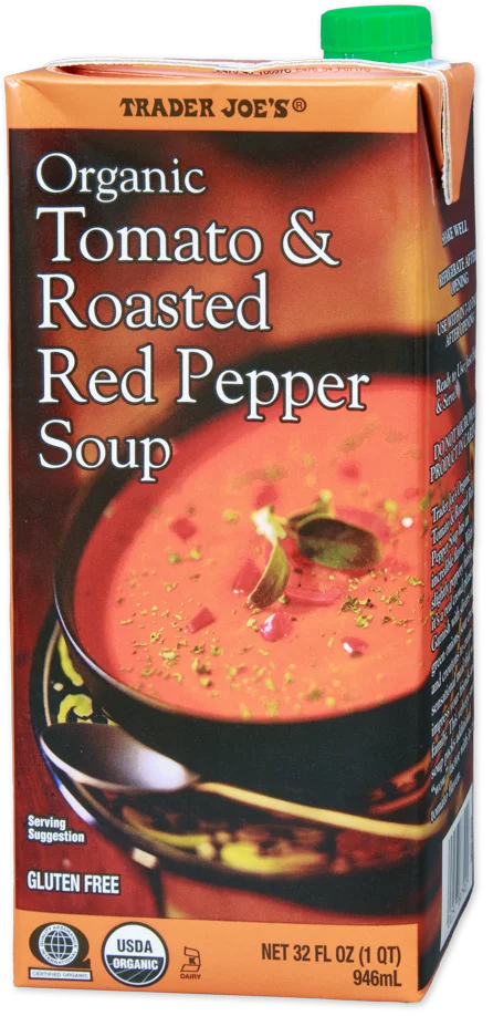 Trader Joe's Organic Tomato & Roasted Red Pepper Soup 32 fl oz