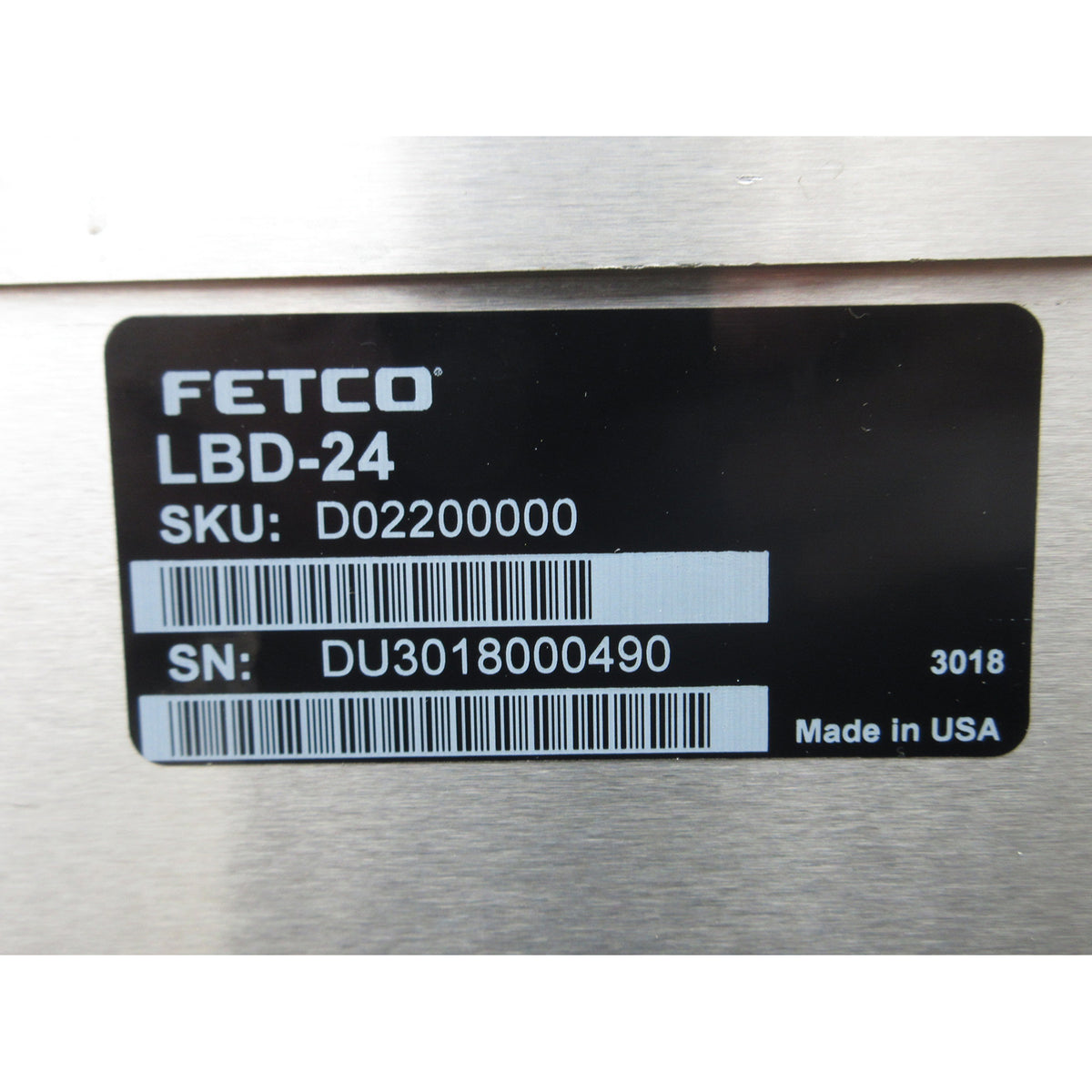 Fetco LBD-24 Mobile Thermal Dispenser For CBS-72AC Brewer, Used Excellent Condition