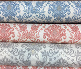 Romance Damask Cotton Print Fabric - Bloom, Damask Print, 58" Width (1 Yard)