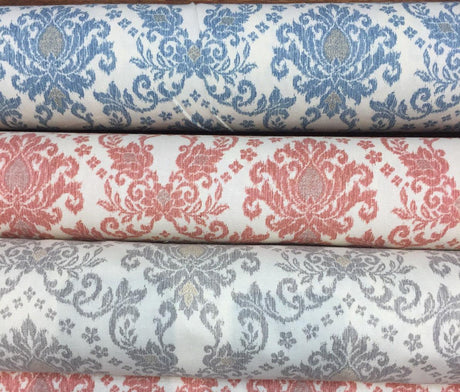 Romance Damask Cotton Print Fabric - Bloom, Damask Print, 58" Width (1 Yard)