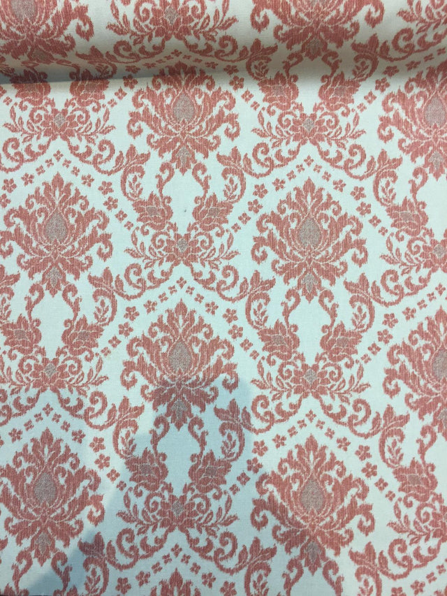 Romance Damask Cotton Print Fabric - Bloom, Damask Print, 58" Width (1 Yard)