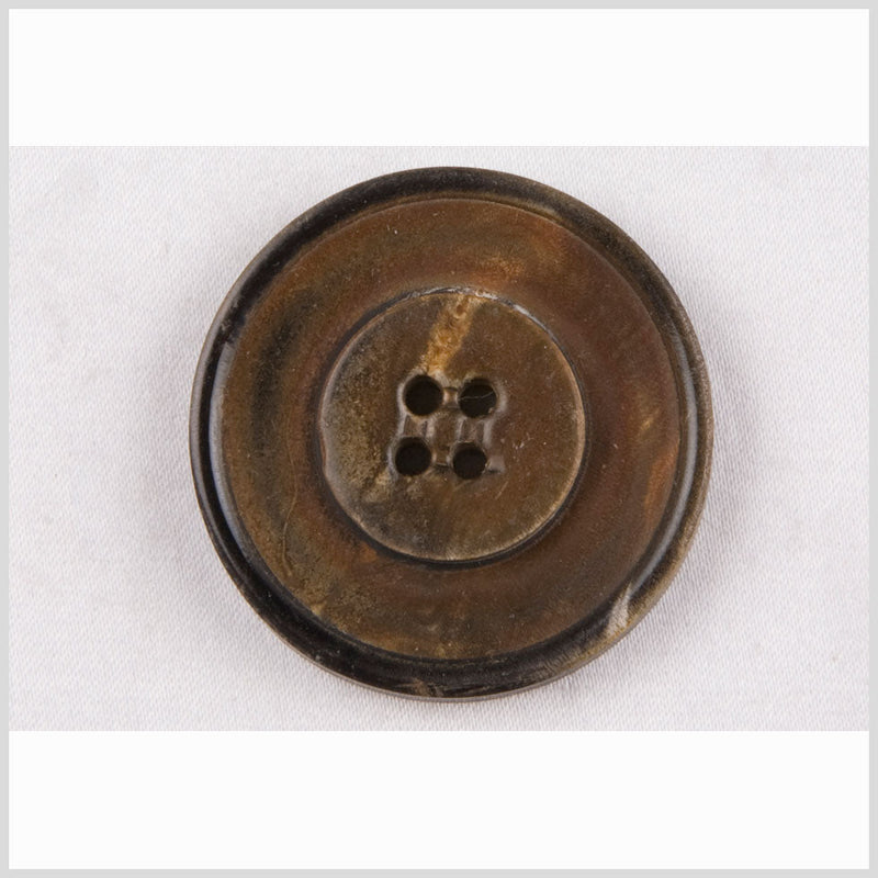 Brown Horn Button - 36L/23mm