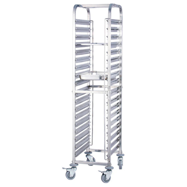 Winco 36 Tier End Load Food Pan Rack with Brakes