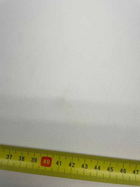 White Knitted Polyester Elastane Sportswear Fabric