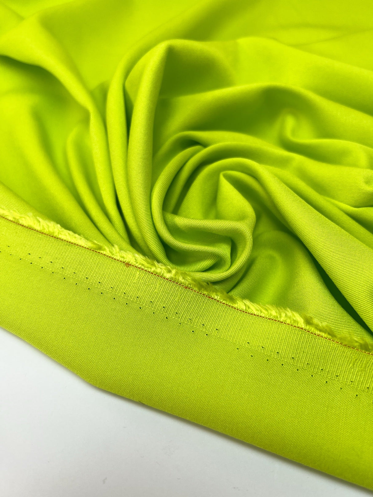 Viscose Twill Fabric Yellow Green