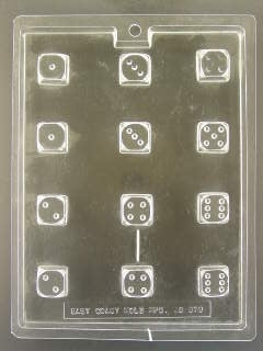 Dice Shaped Chocolate Mold - ECAO679
