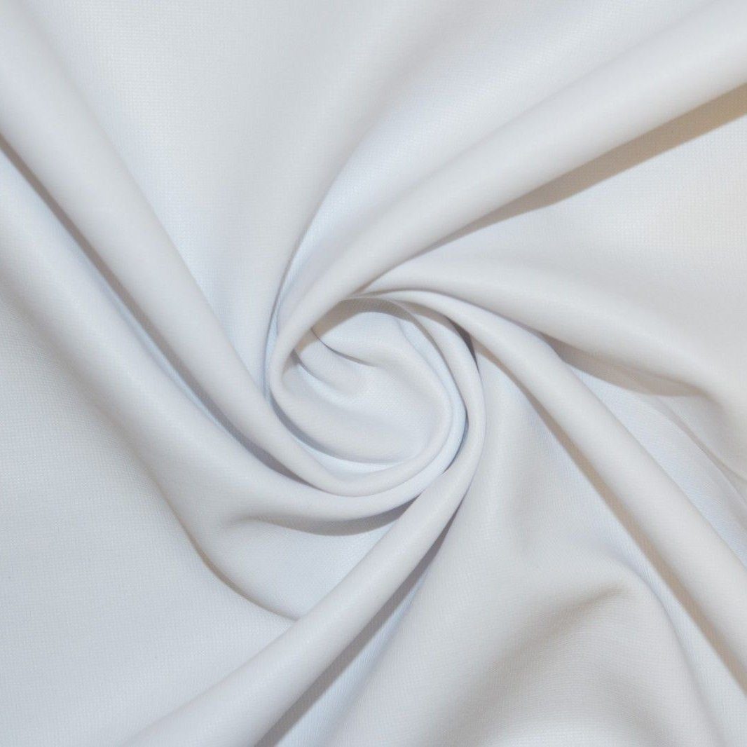 White Spandex Lame Foil Stretch Metallic Fabric,
