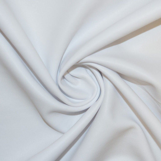 White Spandex Lame Foil Stretch Metallic Fabric,
