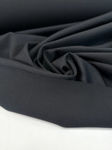 Black Polyester Elastane Knitted Fabric
