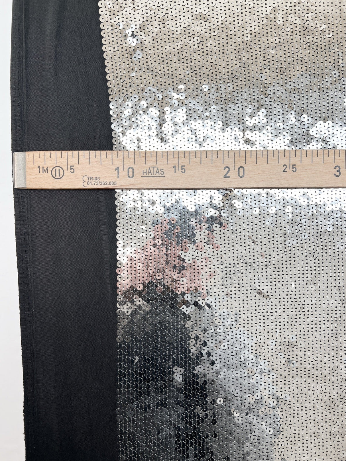 Silver Sequined Polyamide Knit
