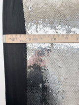 Silver Sequined Polyamide Knit