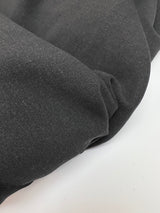 Wool Fused Fabric Melange Black