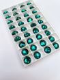 Green Shades Crystal Sewing Notions