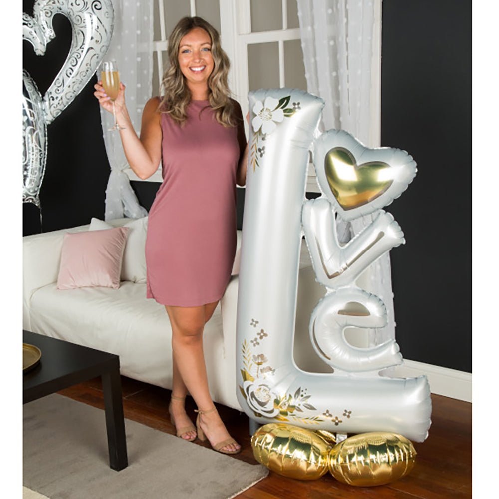 Wedding Foil Balloon L-O-V-E AirLoonz
