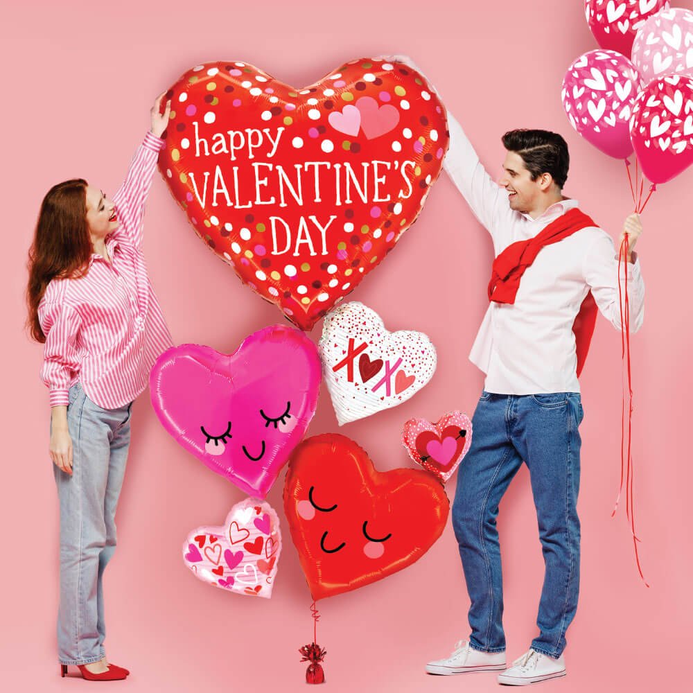 Valentine Foil Balloon 58 Inch Special Delivery