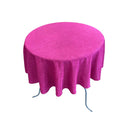 Glitter Shimmer Tablecloth Fabric - Full Covered Glitter Shimmer, 58" Round (1 Piece)