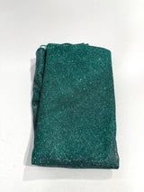 Glitter Shimmer Tablecloth Fabric - Full Covered Glitter Shimmer, 58" Round (1 Piece)