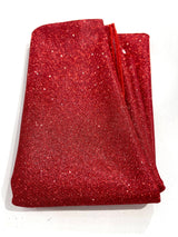 Glitter Shimmer Tablecloth Fabric - Full Covered Glitter Shimmer, 58" Round (1 Piece)