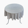 Glitter Shimmer Tablecloth Fabric - Full Covered Glitter Shimmer, 58" Round (1 Piece)