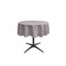 58" Round Tablecloth Polyester Fabric - Checkered Gingham Plaid, 58" Diameter (1 Piece)