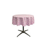 58" Round Tablecloth Polyester Fabric - Checkered Gingham Plaid, 58" Diameter (1 Piece)