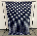 Poly Cotton Polka Dot Decorative Backdrop Drape Curtain Divider Fabric - 58" Wide x 108" High, 1 Panel (1 Panel)
