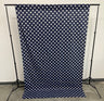 Poly Cotton Polka Dot Decorative Backdrop Drape Curtain Divider Fabric - 58" Wide x 108" High, 1 Panel (1 Panel)