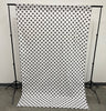 Poly Cotton Polka Dot Decorative Backdrop Drape Curtain Divider Fabric - 58" Wide x 108" High, 1 Panel (1 Panel)