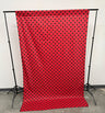 Poly Cotton Polka Dot Decorative Backdrop Drape Curtain Divider Fabric - 58" Wide x 108" High, 1 Panel (1 Panel)