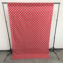 Poly Cotton Polka Dot Decorative Backdrop Drape Curtain Divider Fabric - 58" Wide x 108" High, 1 Panel (1 Panel)