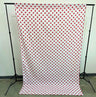 Poly Cotton Fabric - Polka Dot Decorative Backdrop Drape Curtain Divider, 58" Wide x 120" High (1 Panel)