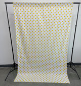 Poly Cotton Fabric - Polka Dot Decorative Backdrop Drape Curtain Divider, 58" Wide x 120" High (1 Panel)