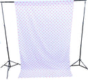 Poly Cotton Fabric - Polka Dot Decorative Backdrop Drape Curtain Divider, 58" Wide x 120" High (1 Panel)