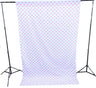 Poly Cotton Fabric - Polka Dot Decorative Backdrop Drape Curtain Divider, 58" Wide x 120" High (1 Panel)