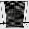 Poly Cotton Fabric - Polka Dot Decorative Backdrop Drape Curtain Divider, 58" Wide x 120" High (1 Panel)