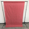 Poly Cotton Fabric - Polka Dot Decorative Backdrop Drape Curtain Divider, 58" Wide x 120" High (1 Panel)