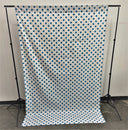 Poly Cotton Fabric - Polka Dot Decorative Backdrop Drape Curtain Divider, 58" Wide x 120" High (1 Panel)
