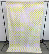 Poly Cotton Fabric - Polka Dot Decorative Backdrop Drape Curtain Divider, 58" Wide x 120" High (1 Panel)