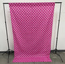 Poly Cotton Fabric - Polka Dot Decorative Backdrop Drape Curtain Divider, 58" Wide x 120" High (1 Panel)