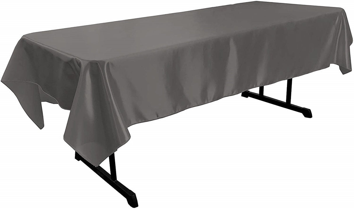 Polyester Bridal Satin Fabric - Rectangular Tablecloth, 58" X 102" (1 Piece)