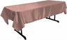Polyester Bridal Satin Fabric - Rectangular Tablecloth, 58" X 102" (1 Piece)