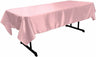 Polyester Bridal Satin Fabric - Rectangular Tablecloth, 58" X 102" (1 Piece)