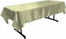 Polyester Bridal Satin Fabric - Rectangular Tablecloth, 58" X 108", Serged Edge (1 Piece)